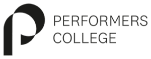 Performers College logo Black RGB PNG